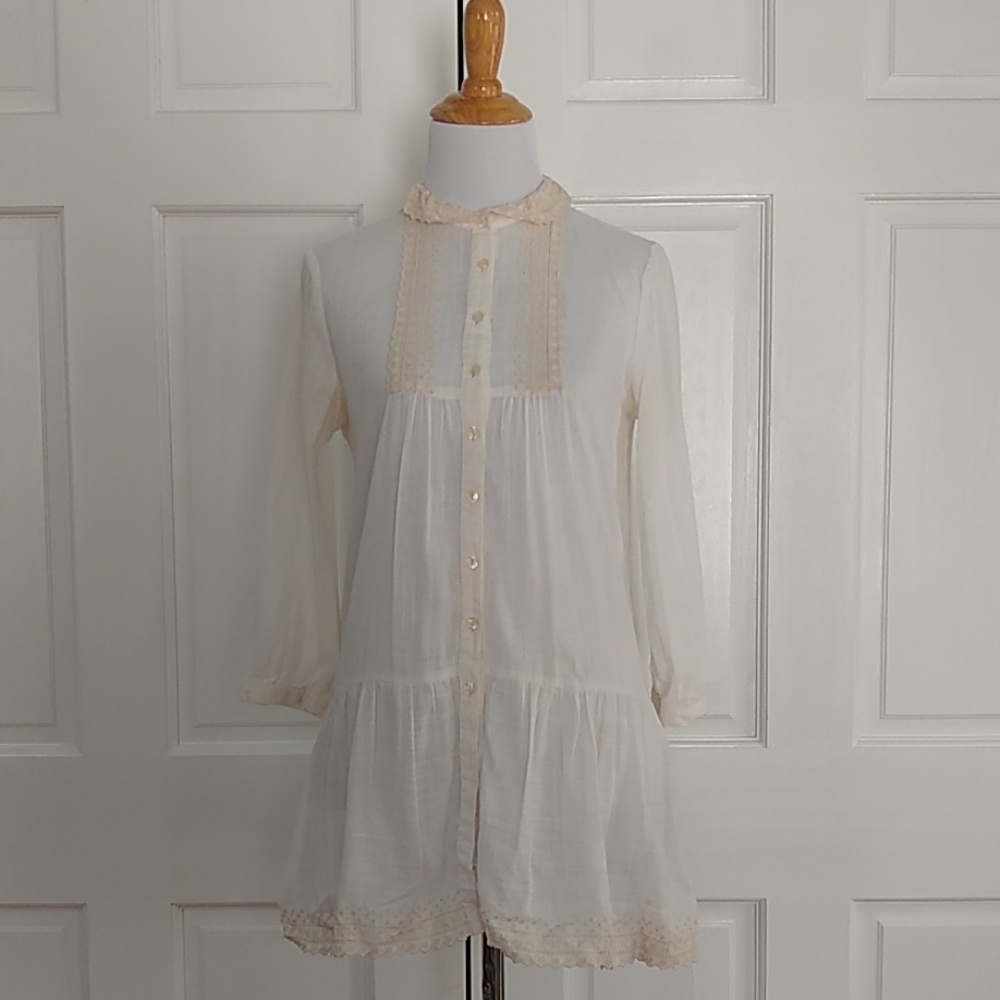 Free People eyelet blouse